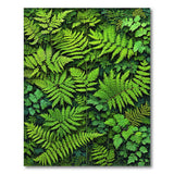 Floral Vintage Lush Fern Canopy Green Area Rug