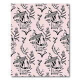 Whimsical Birdhouse Vine Pink Area Rug
