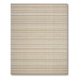 Beige and Neutral Beige Tonal Striped Woven Area Rug