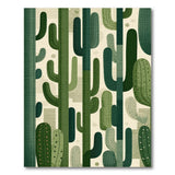 Green Cactus Abstract Southwestern Rug