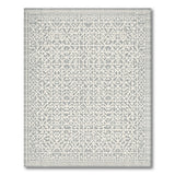 Geometric Modern Grey Geometric Trellis Area Rug