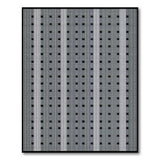 Geometric Dot Grid Black White Area Rug