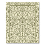 Vintage Green Floral Vine Area Rug