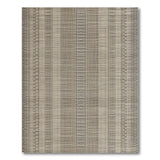 Distressed Brown Tan Striped Woven Area Rug