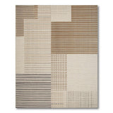 Neutral Geometric Woven Area Rug
