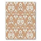 Elegant Floral Damask Beige Area Rug