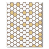 ODIKA Modern Honeycomb Geometric Washable Rug - Non-Slip Low Pile Carpet