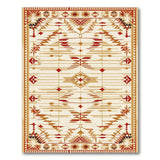 Cream Terracotta Southwestern Geometric Rug