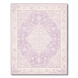 Purple Persian Medallion Washable Area Rug