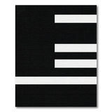 Bold Geometric Modern Bold Black White Geometric Stripe Rug