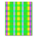 Vibrant Multi-Color Plaid Area Rug
