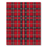 Geometric Modern Red Bold Red Tartan Plaid Area Rug