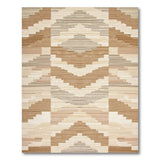 Geometric Brown Tan Southwestern Area Rug