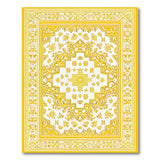 Elegant Gold Persian Medallion Area Rug