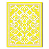 Golden Yellow Geometric Modern Area Rug