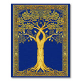 Golden Tree of Life Persian Area Rug