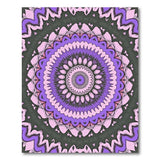 Purple Purple Mandala Geometric Area Rug