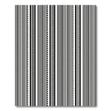Bold Black White Zigzag Stripe Area Rug
