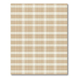 Beige Tan Plaid Checkered Area Rug