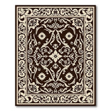 Ornate Beige Floral Traditional Persian Area Rug