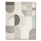 Geometric Modern Modern Abstract Grey Geometric Area Rug