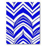 Modern Blue Chevron Zigzag Area Rug