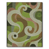Abstract Swirl Multi-Color Area Rug