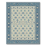 Blue and Teal Traditional Persian Intricate Blue Persian Area Rug