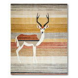 Multi-Color Striped Antelope Southwestern Rug