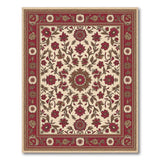 Floral Red Floral Medallion Persian Area Rug