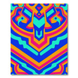 Vibrant Multi-Color Geometric Multi-color and Patterns Area Rug