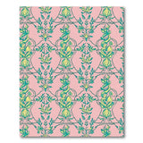 Multi-color and Patterns Ornate Pink Floral Swirl Area Rug