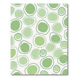 Organic Green Circles Abstract Area Rug