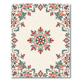 Vibrant Floral Medallion Persian Rug