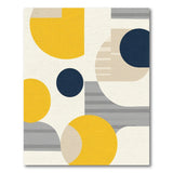 ODIKA Modern Abstract Geometric Washable Rug - Low Pile Non-Slip Area Rug