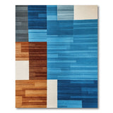 Multi-Color Geometric Patchwork Area Rug