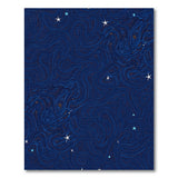Starry Swirl Navy Abstract Area Rug