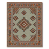 Southwestern Geometric Area Rug in Terracotta