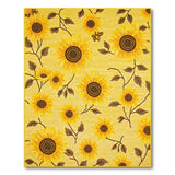 Vibrant Sunflower Garden Yellow Area Rug