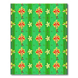 Vibrant Green Multi-Floral Pattern Area Rug