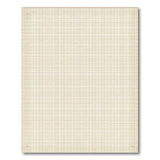 Beige Graph Paper Grid Area Rug