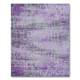 Purple Grey Distressed Abstract Area Rug