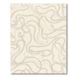 Beige Abstract Wave Abstract Area Area Rug