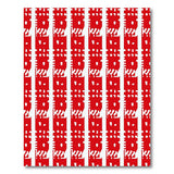 Red Kiwi Fruit Pattern Area Rug