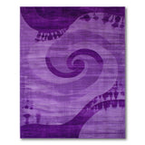 Abstract Area Purple Spiral Abstract Area Rug
