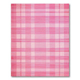 Blush Pink Plaid Checkered Area Rug