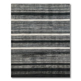 Woven Black and White Black White Striped Woven Area Rug