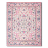 Blush Traditional Persian Blush Pink Persian Floral Area Rug