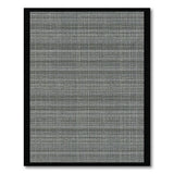 Grey Textured Grey Striped Woven Area Rug