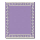 Elegant Purple Ornate Border Rug